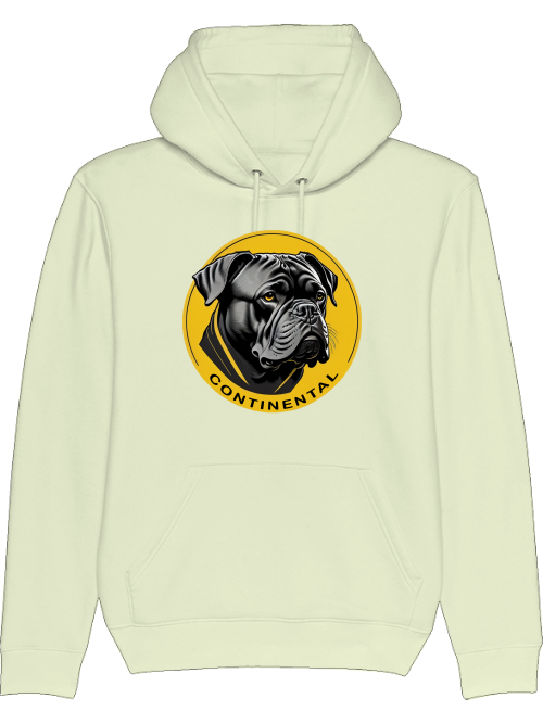 Conti on Yellow Circle - Continental Bulldog Hoodie