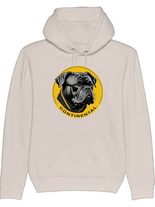 Conti on Yellow Circle - Continental Bulldog Hoodie