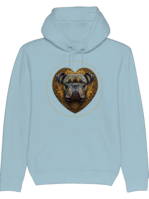 Conti Heart - Continental Bulldog Hoodie