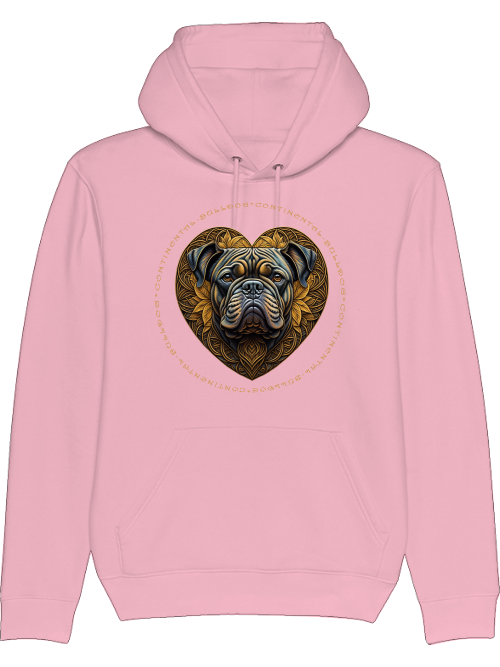 Conti Heart - Continental Bulldog Hoodie