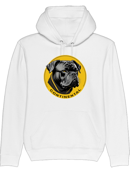 Conti on Yellow Circle - Continental Bulldog Hoodie