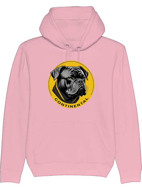 Conti on Yellow Circle - Continental Bulldog Hoodie
