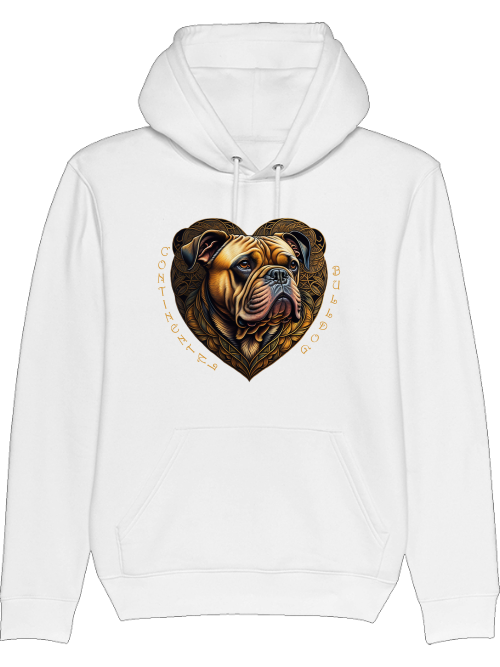Conti Heart2 - Continental Bulldog Hoodie