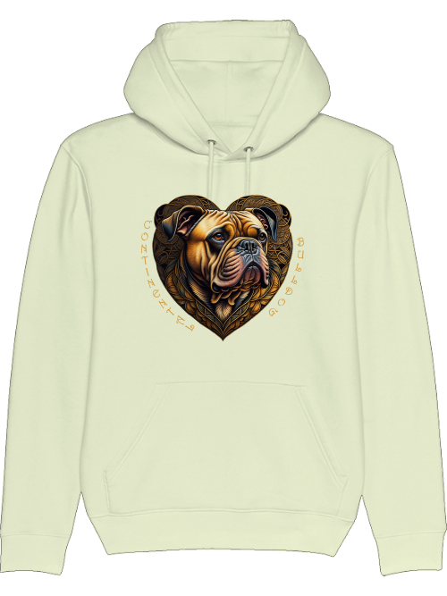Conti Heart2 - Continental Bulldog Hoodie