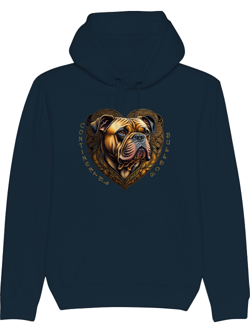 Conti Heart2 - Continental Bulldog Hoodie