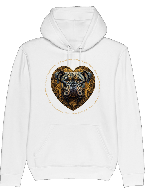 Conti Heart - Continental Bulldog Hoodie