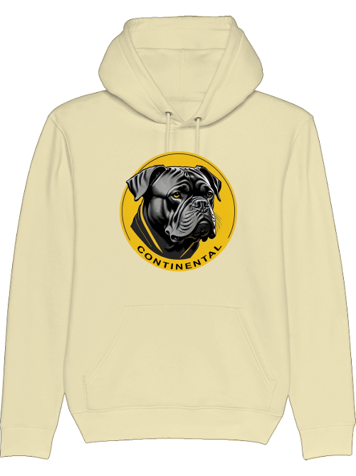 Conti on Yellow Circle - Continental Bulldog Hoodie