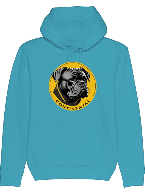 Conti on Yellow Circle - Continental Bulldog Hoodie