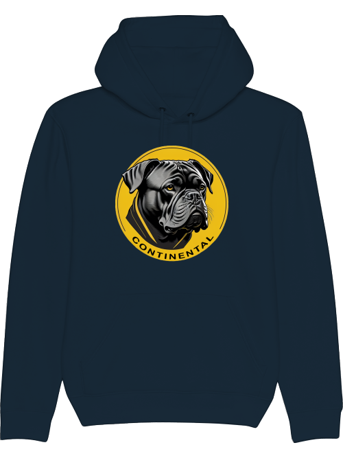 Conti on Yellow Circle - Continental Bulldog Hoodie