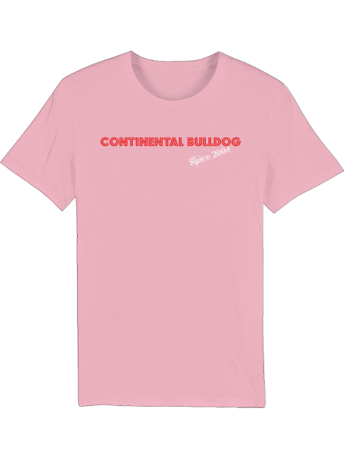 CB Schrift rot, Continental Bulldog T-Shirt