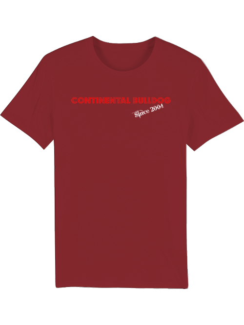 CB Schrift rot, Continental Bulldog T-Shirt