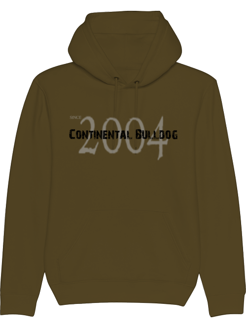 Schriftzug black- Continental Bulldog Hoodie