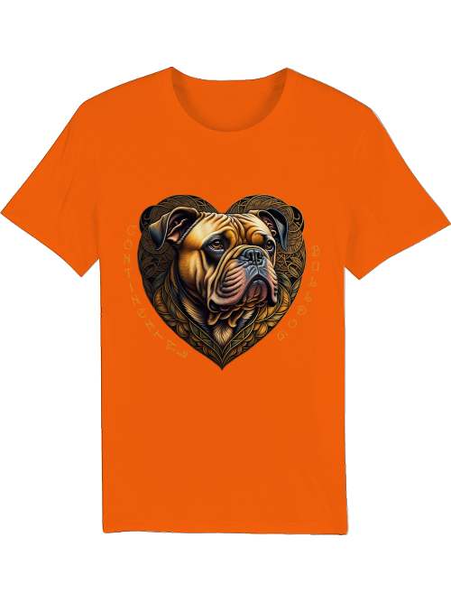 Conti Heart- Continental Bulldog T-Shirt