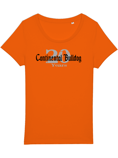 Continental Bulldog T-Shirt Women, 20Years CB