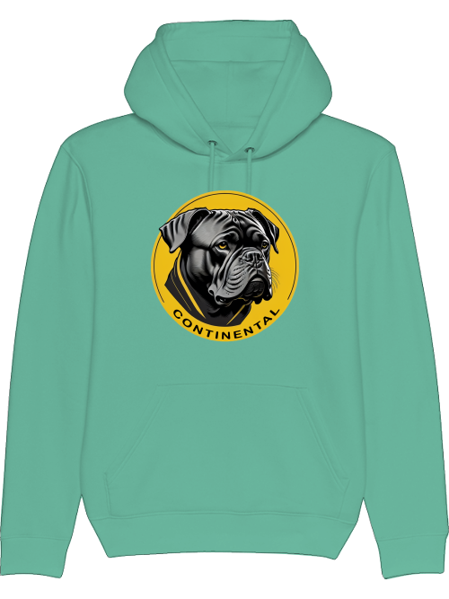 Conti on Yellow Circle - Continental Bulldog Hoodie