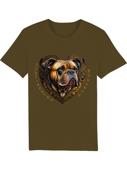Conti Heart- Continental Bulldog T-Shirt