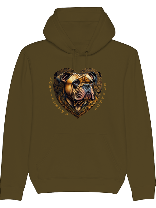 Conti Heart2 - Continental Bulldog Hoodie