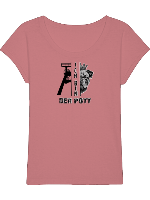 Bulldog T-Shirt Women, Der Pott